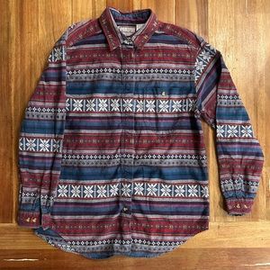 MADISON AVENUE snowflake‎ button down. Large.